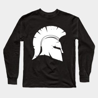 Spartan Greek Helmet Long Sleeve T-Shirt